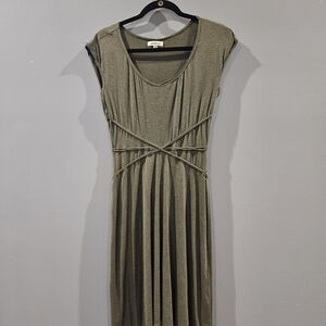 Max Studio Olive Green Dress